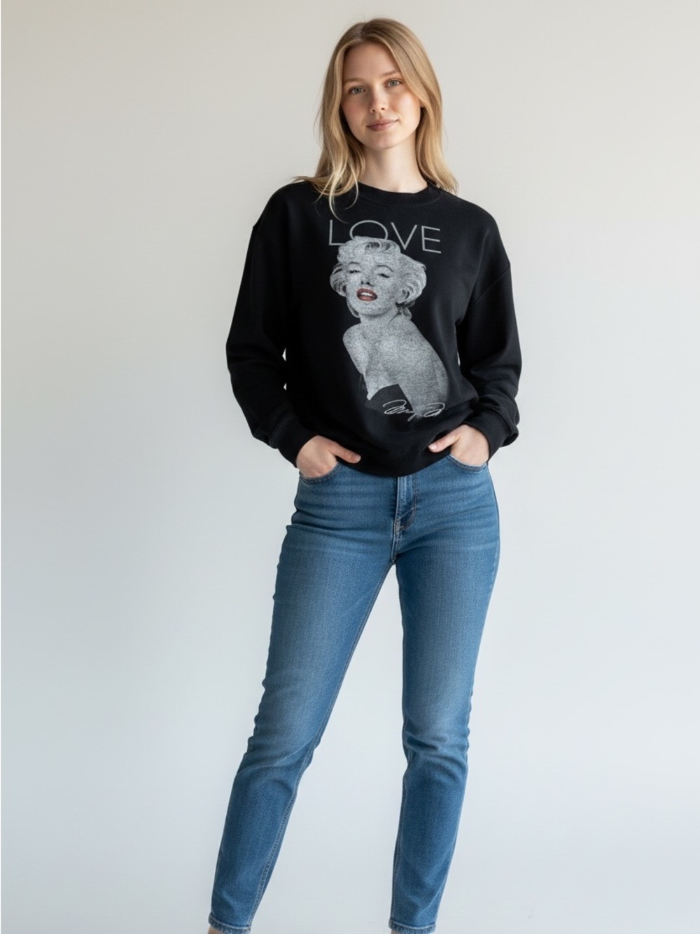 GUC | Marilyn Monroe | Sweatshirt | Black | Medium